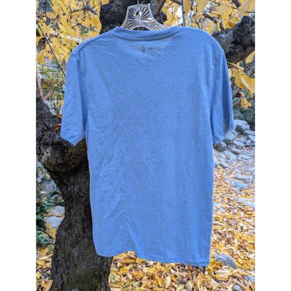 CRAZY DOG T-SHIRT:  mens size small fishing graphic lake river "Bass Master" - Picture 4 of 4